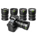 NiSi ATHENA PRIME Full Frame CinemaLens MASTER Kit 8 Lens Case G Mount No Dp Fit