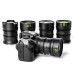 NiSi ATHENA PRIME Full Frame CinemaLens MASTER Kit 8 Lens Case G Mount No Dp Fit