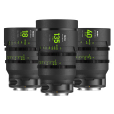 NiSi ATHENA PRIME Full Frame Cinema Lens ADD-ON Kit 3 Lens 18 40 135 Case E Moun