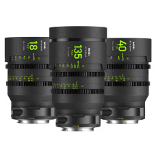 NiSi ATHENA PRIME Full Frame Cinema Lens ADD-ON Kit 3 Lens 18 40 135 Case L Moun